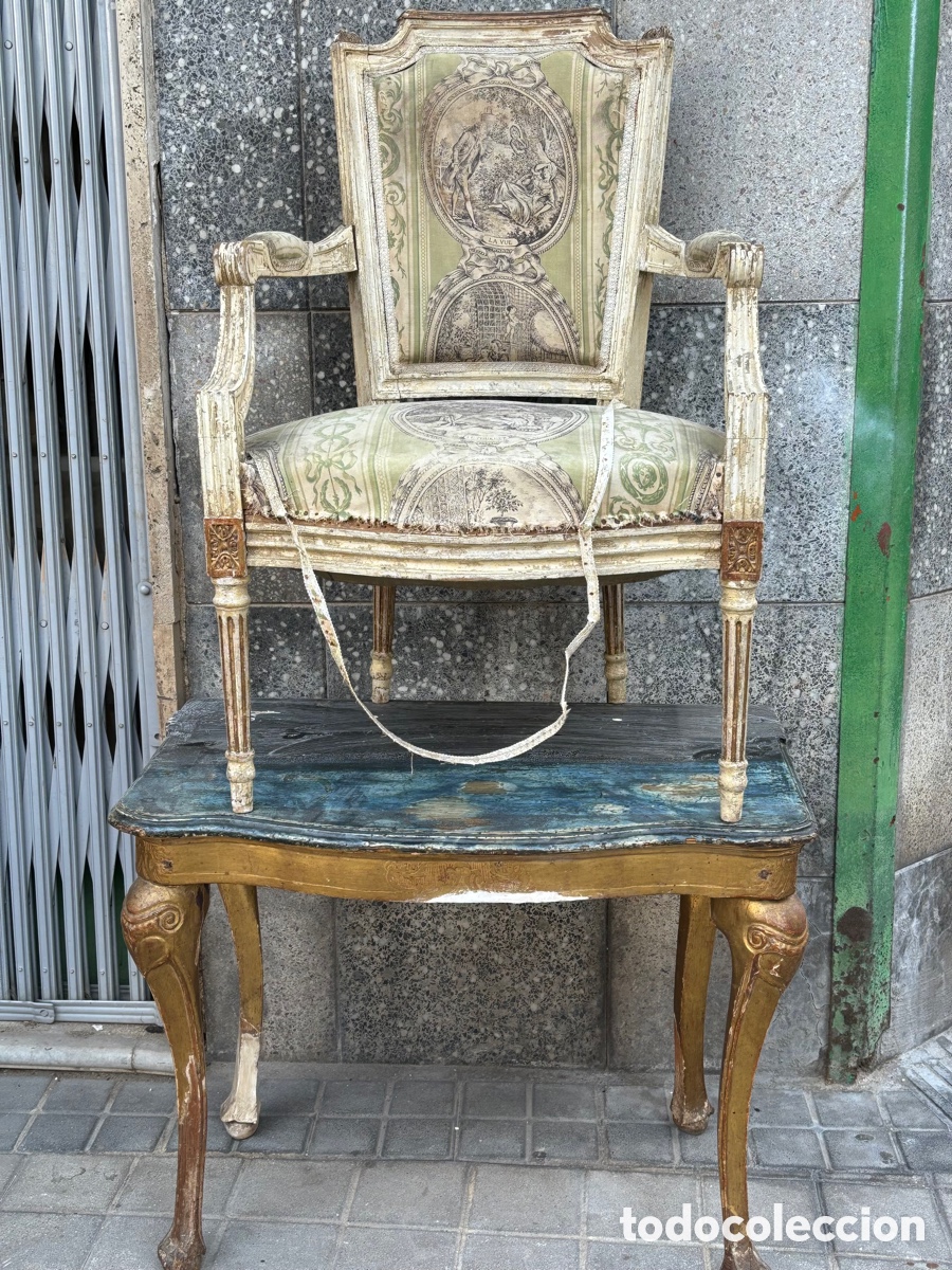 Antig&uuml;edades: Pareja de sillones Luis XVI - Foto 5