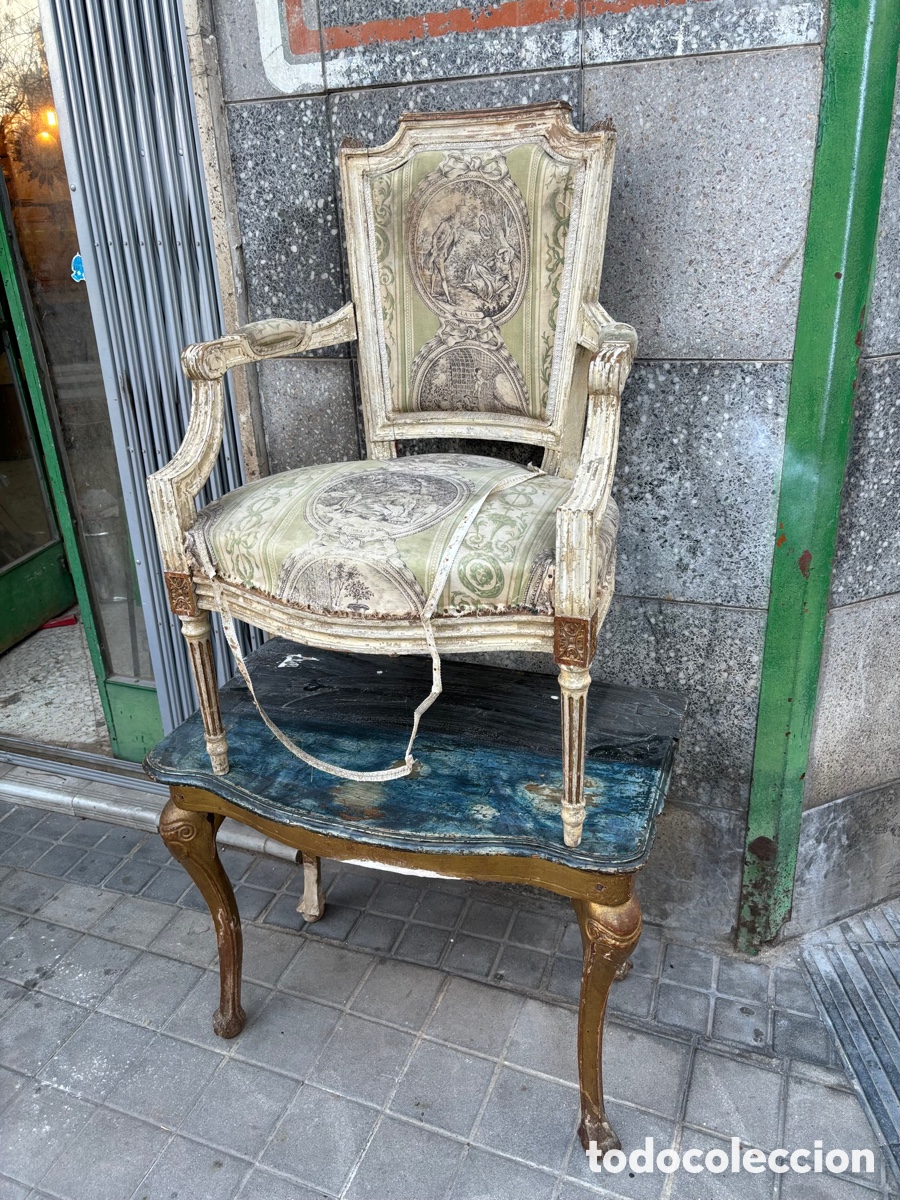 Antig&uuml;edades: Pareja de sillones Luis XVI - Foto 6