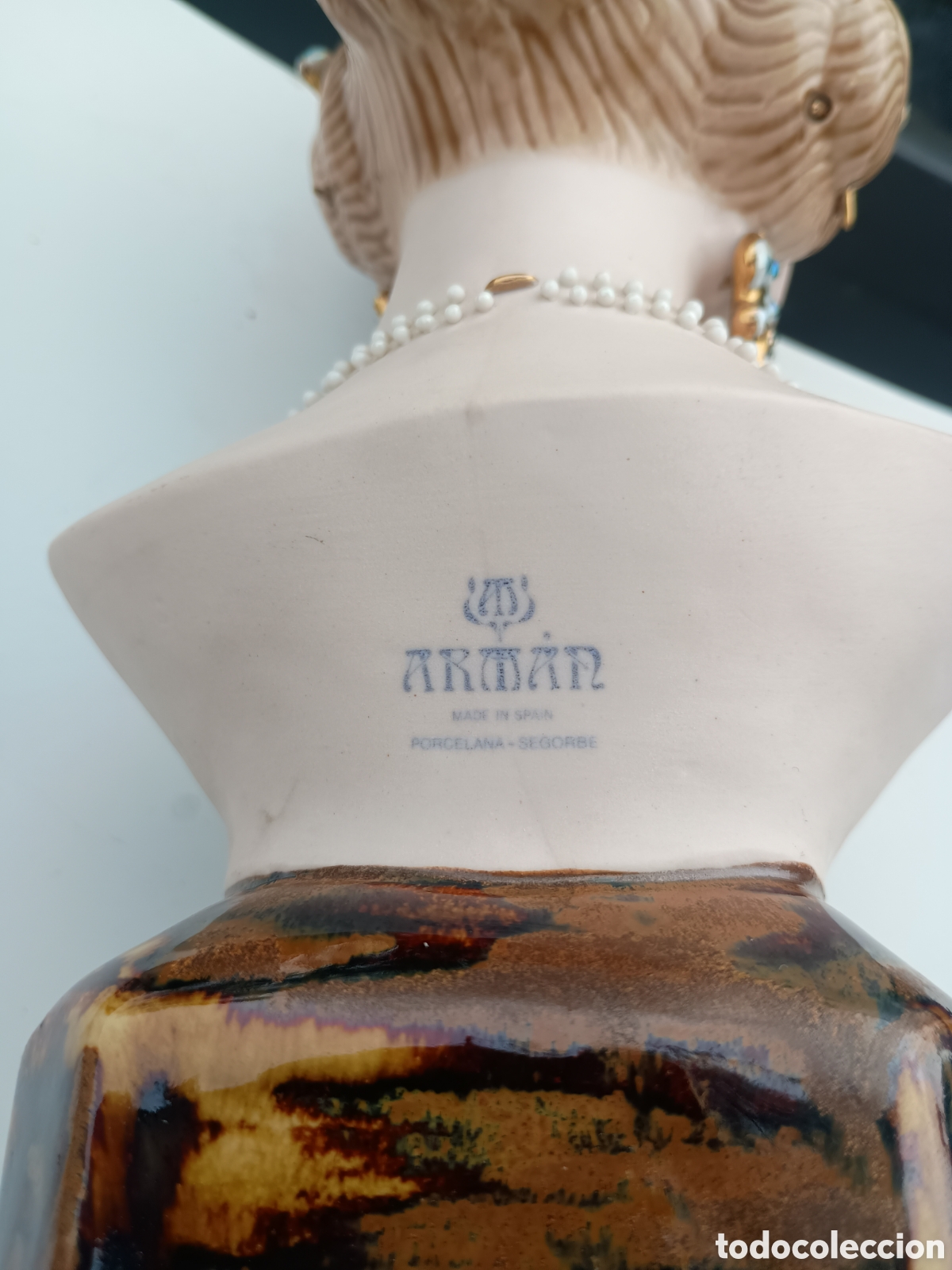 Antig&uuml;edades: Busto Porcelana Arman Segorbe - Foto 9