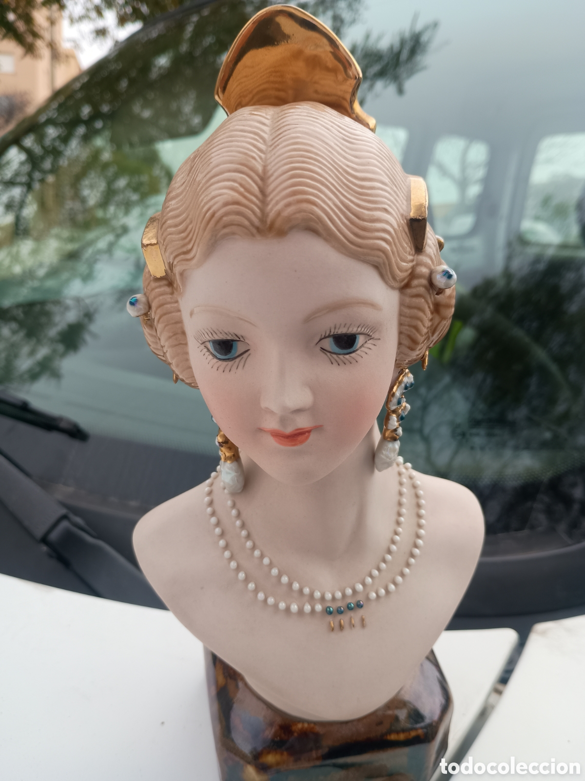 Antig&uuml;edades: Busto Porcelana Arman Segorbe - Foto 1