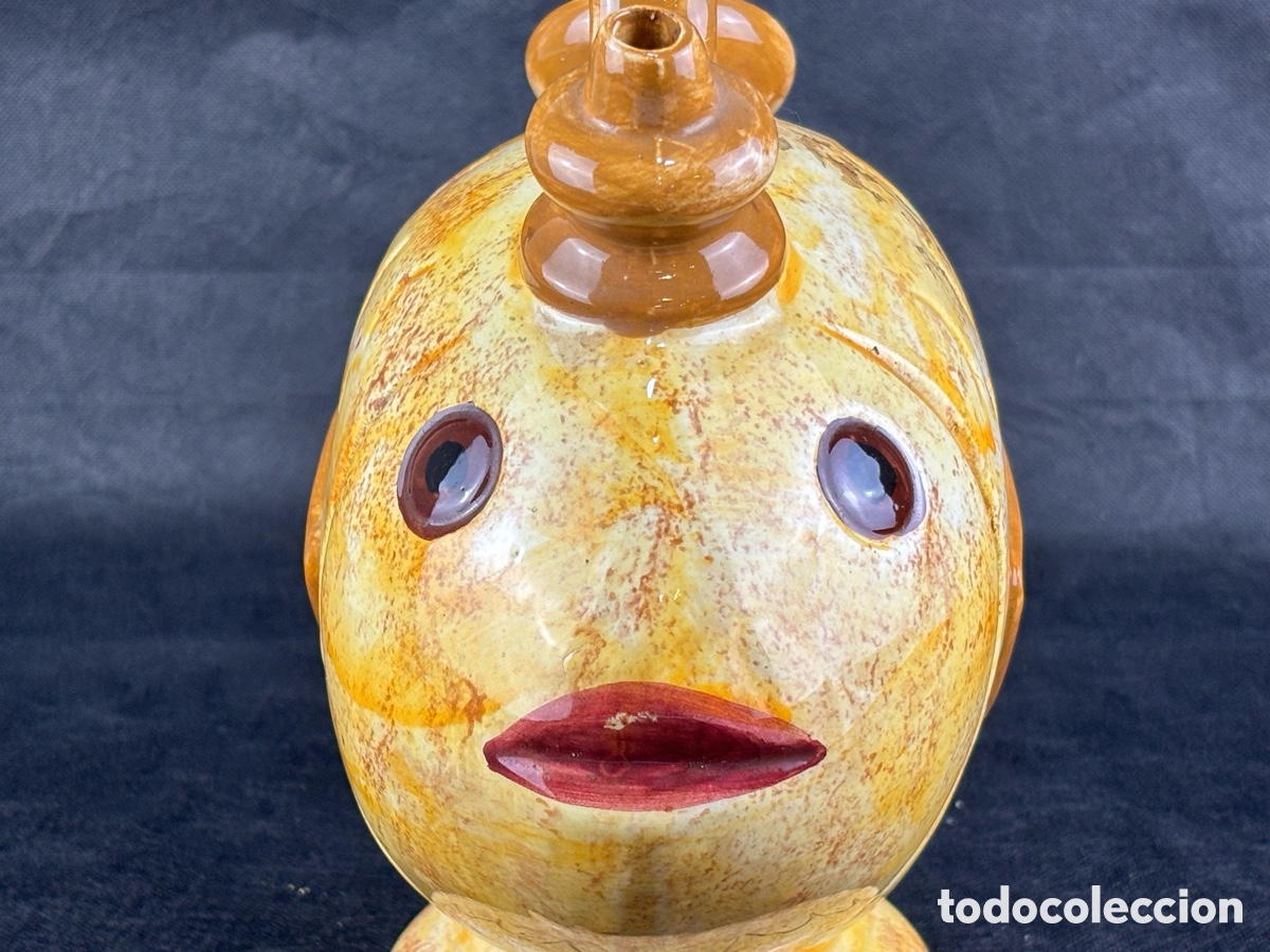 Antig&uuml;edades: BOTIJO DE CER&Aacute;MICA MANISES - FORMA DE PEZ - Foto 10