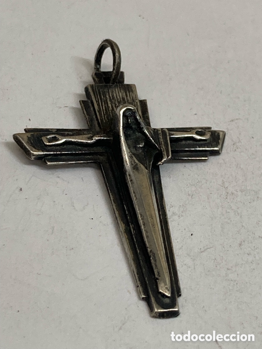 Antig&uuml;edades: Cruz de plata religiosa C539 - Foto 1