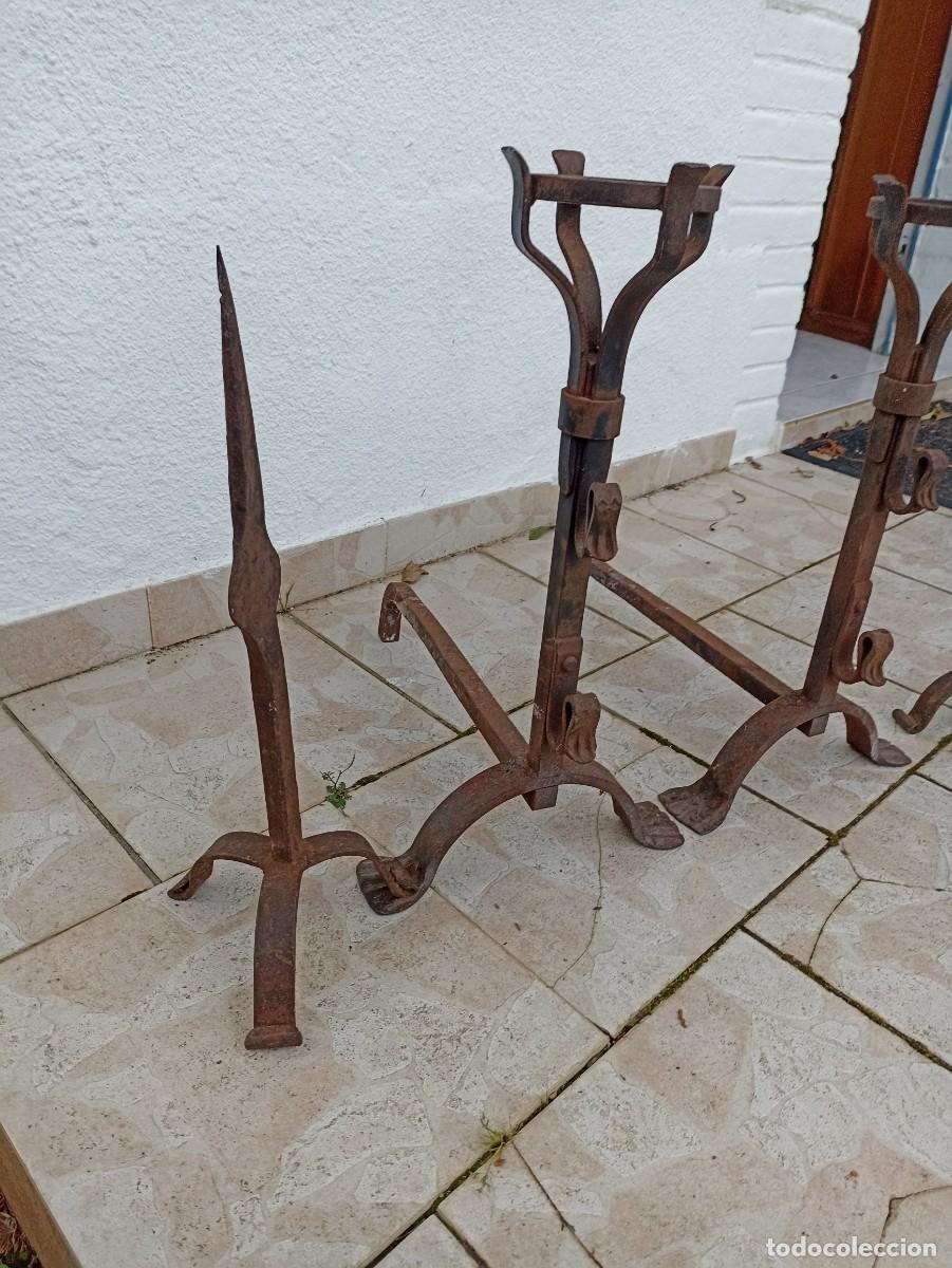 Antig&uuml;edades: Morillos de chimenea con auxiliares - Foto 6