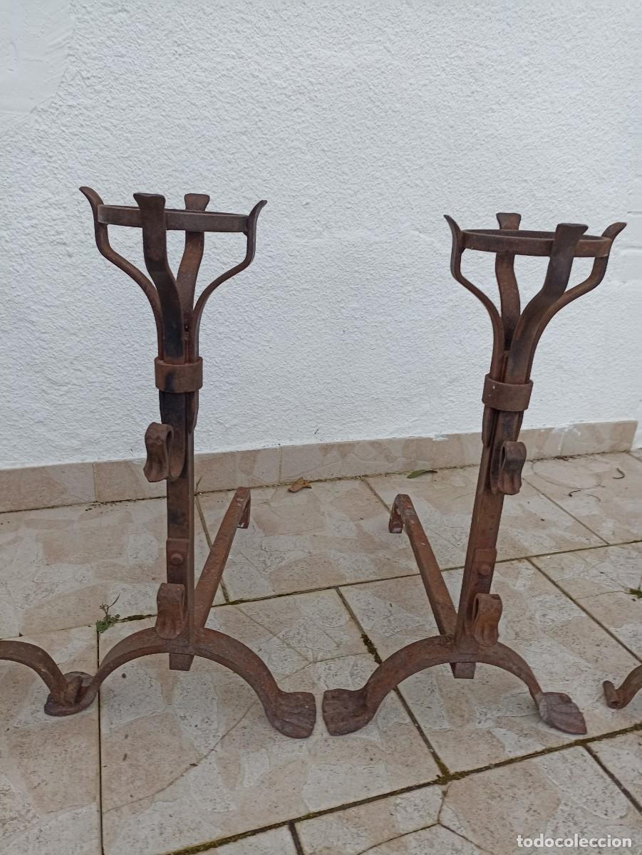 Antig&uuml;edades: Morillos de chimenea con auxiliares - Foto 7