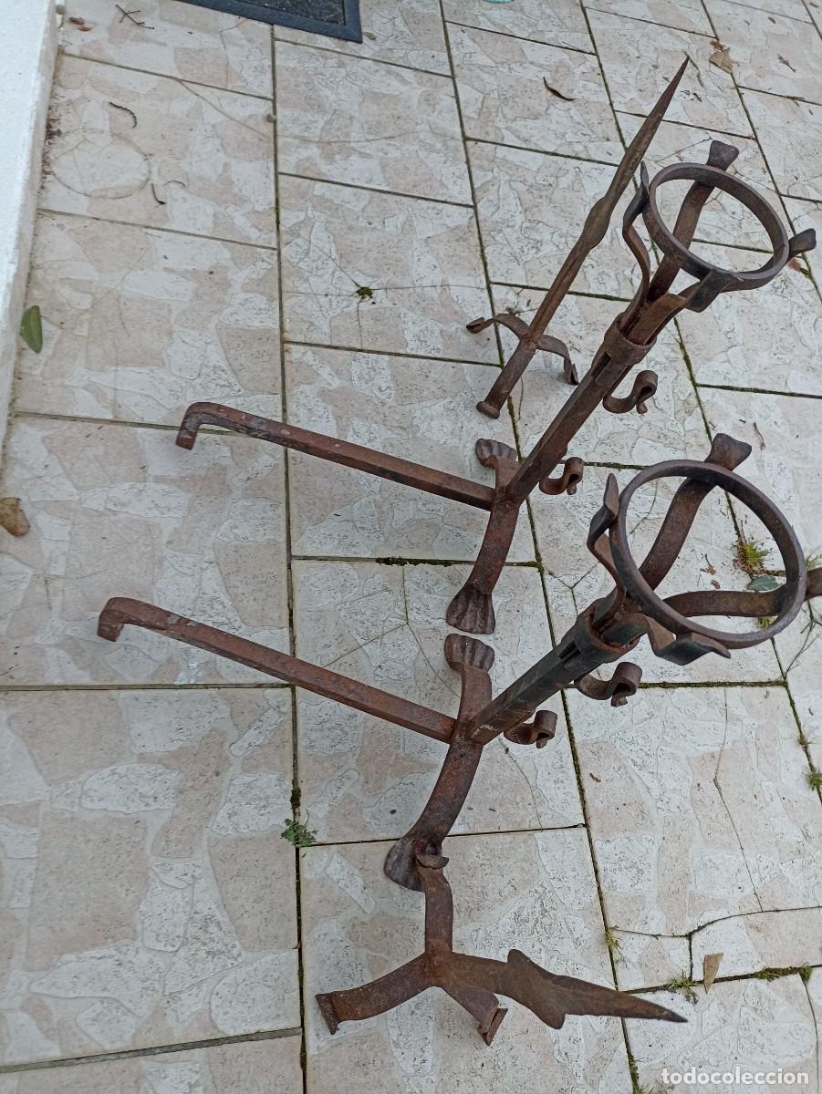 Antig&uuml;edades: Morillos de chimenea con auxiliares - Foto 8