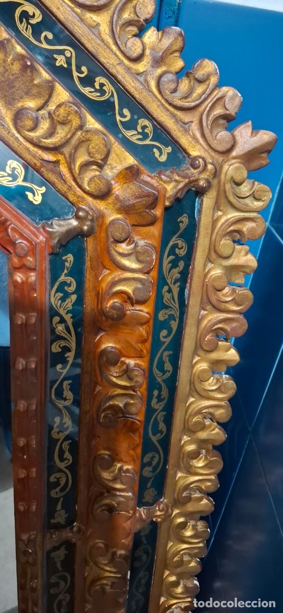 Antig&uuml;edades: ANTIGUO ESPEJO OCTOGONAL DORADO - Foto 9