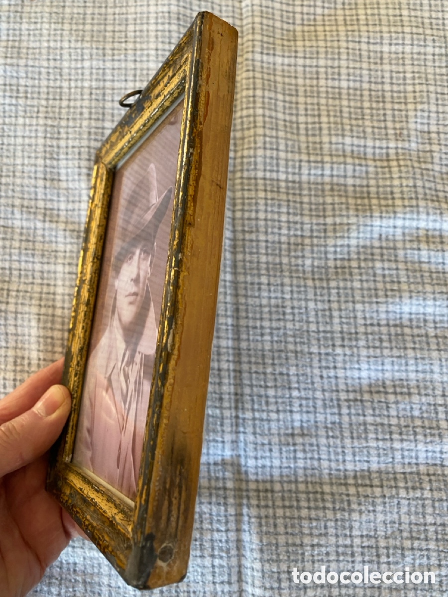 Antig&uuml;edades: Peque&ntilde;o marco de pan de oro - Foto 2