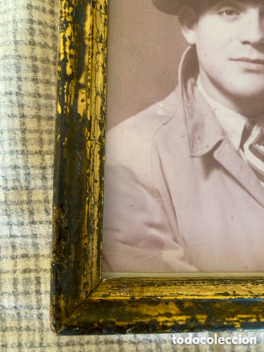 Antig&uuml;edades: Peque&ntilde;o marco de pan de oro - Foto 7