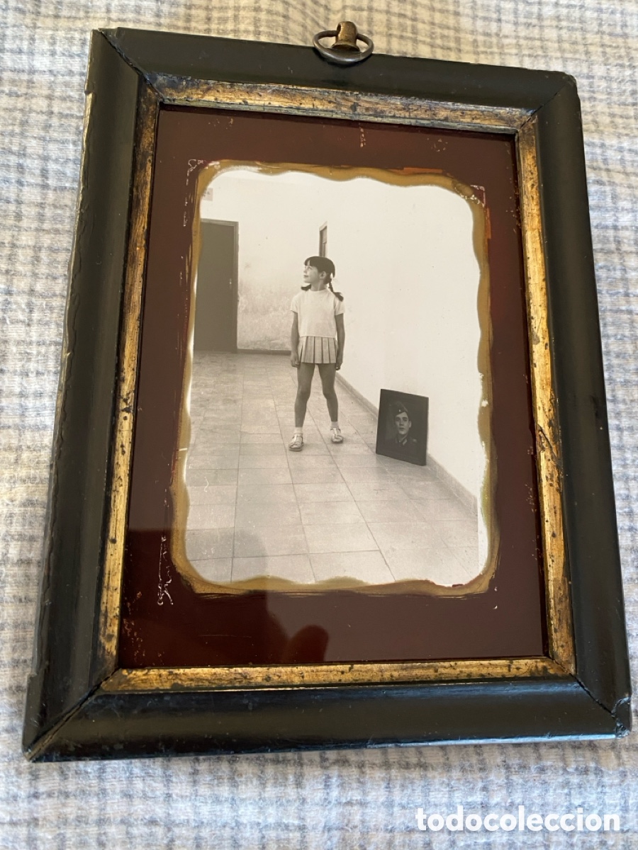 Antig&uuml;edades: Antiguo marco con filo de pan de oro - Foto 1