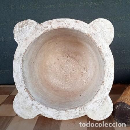 Antig&uuml;edades: Mortero antiguo o almirez de m&aacute;rmol - Foto 3