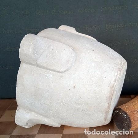 Antig&uuml;edades: Mortero antiguo o almirez de m&aacute;rmol - Foto 4
