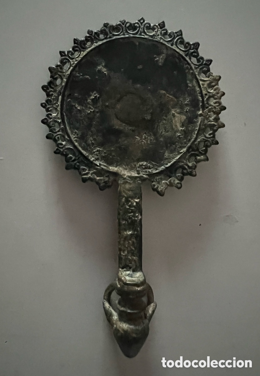Antig&uuml;edades: Espejo de bronce pulido - Foto 5