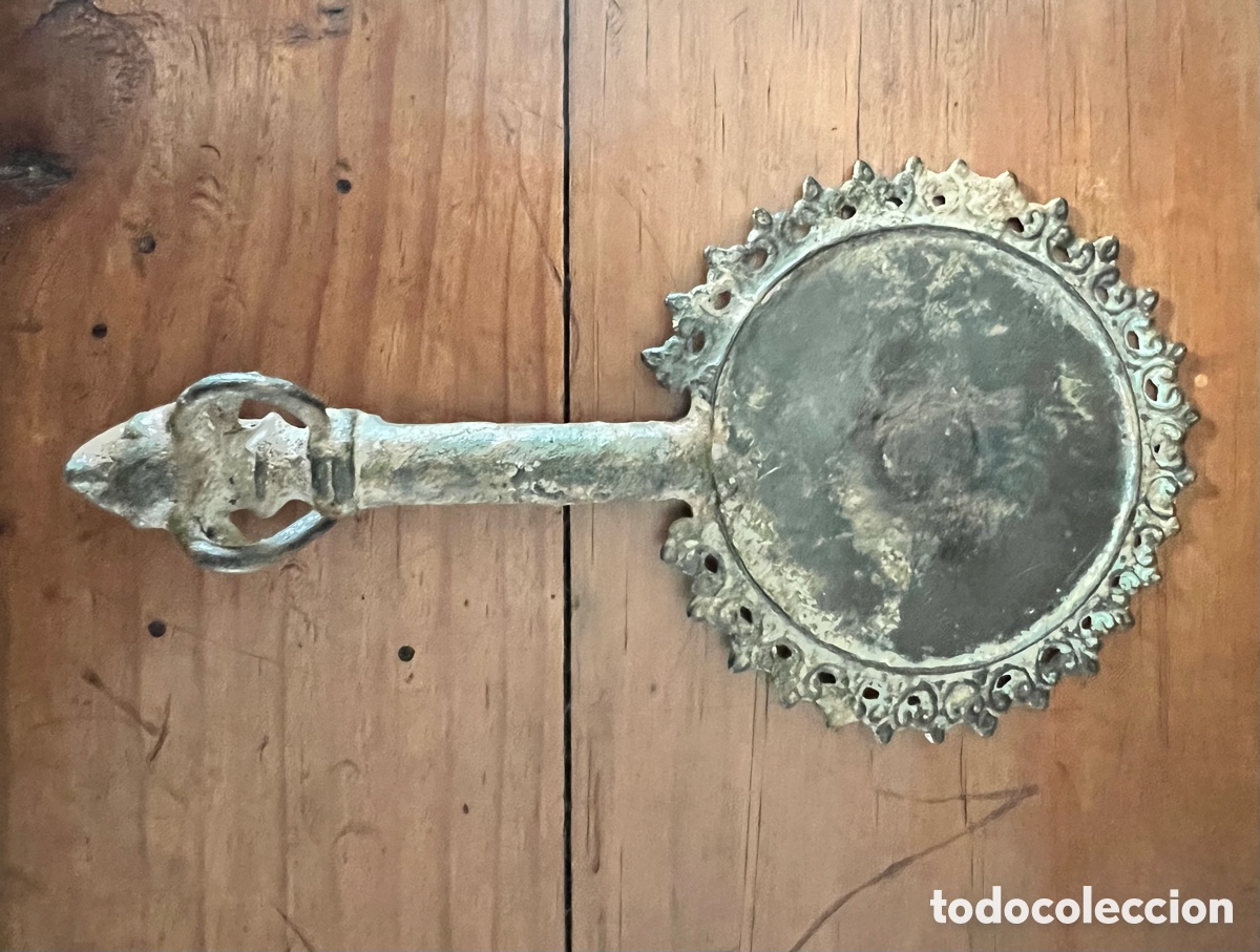 Antig&uuml;edades: Espejo de bronce pulido - Foto 8