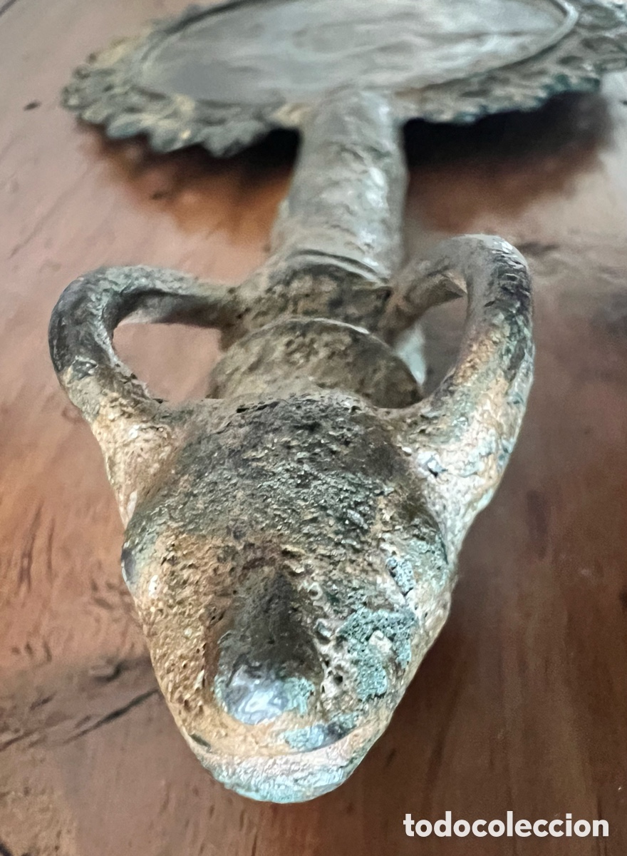 Antig&uuml;edades: Espejo de bronce pulido - Foto 9