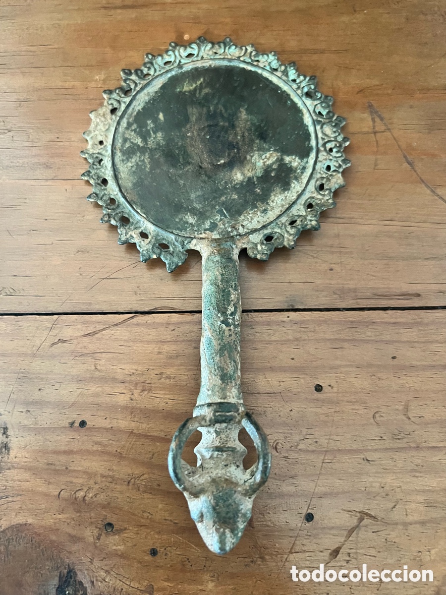 Antig&uuml;edades: Espejo de bronce pulido - Foto 10
