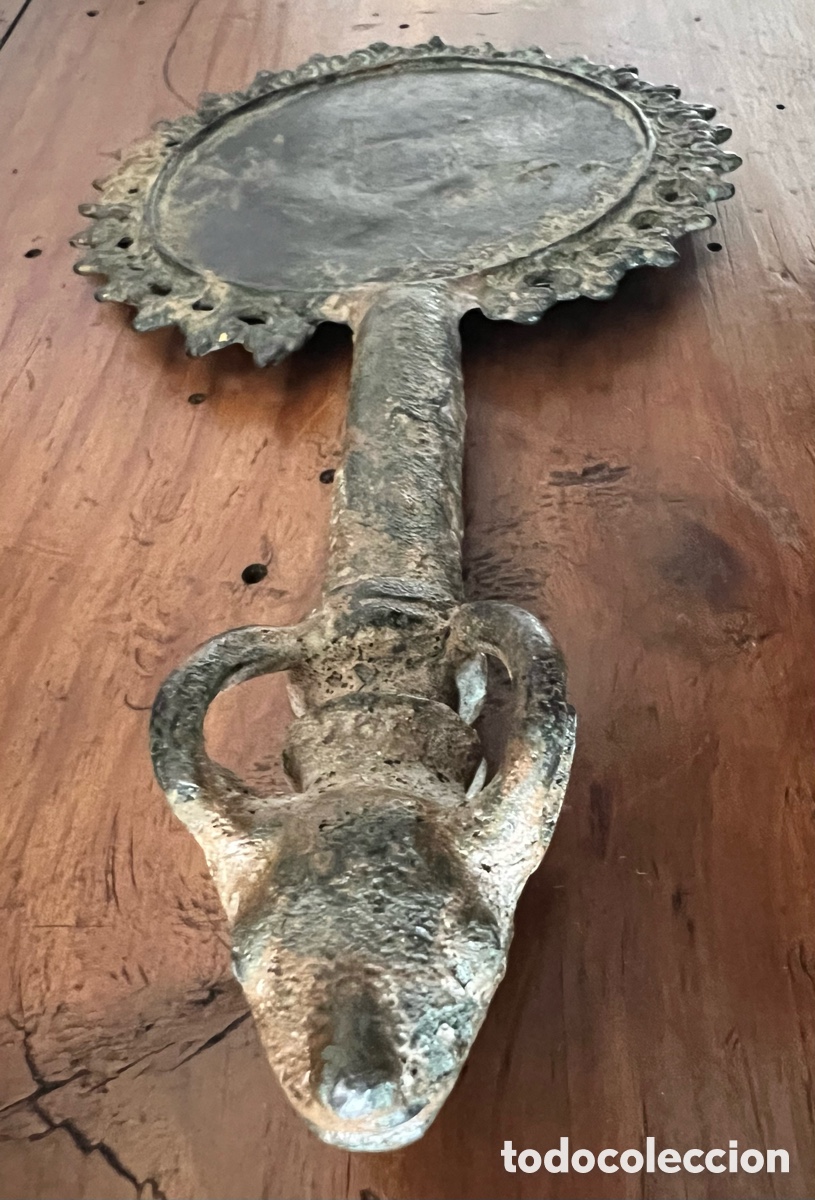 Antig&uuml;edades: Espejo de bronce pulido - Foto 12
