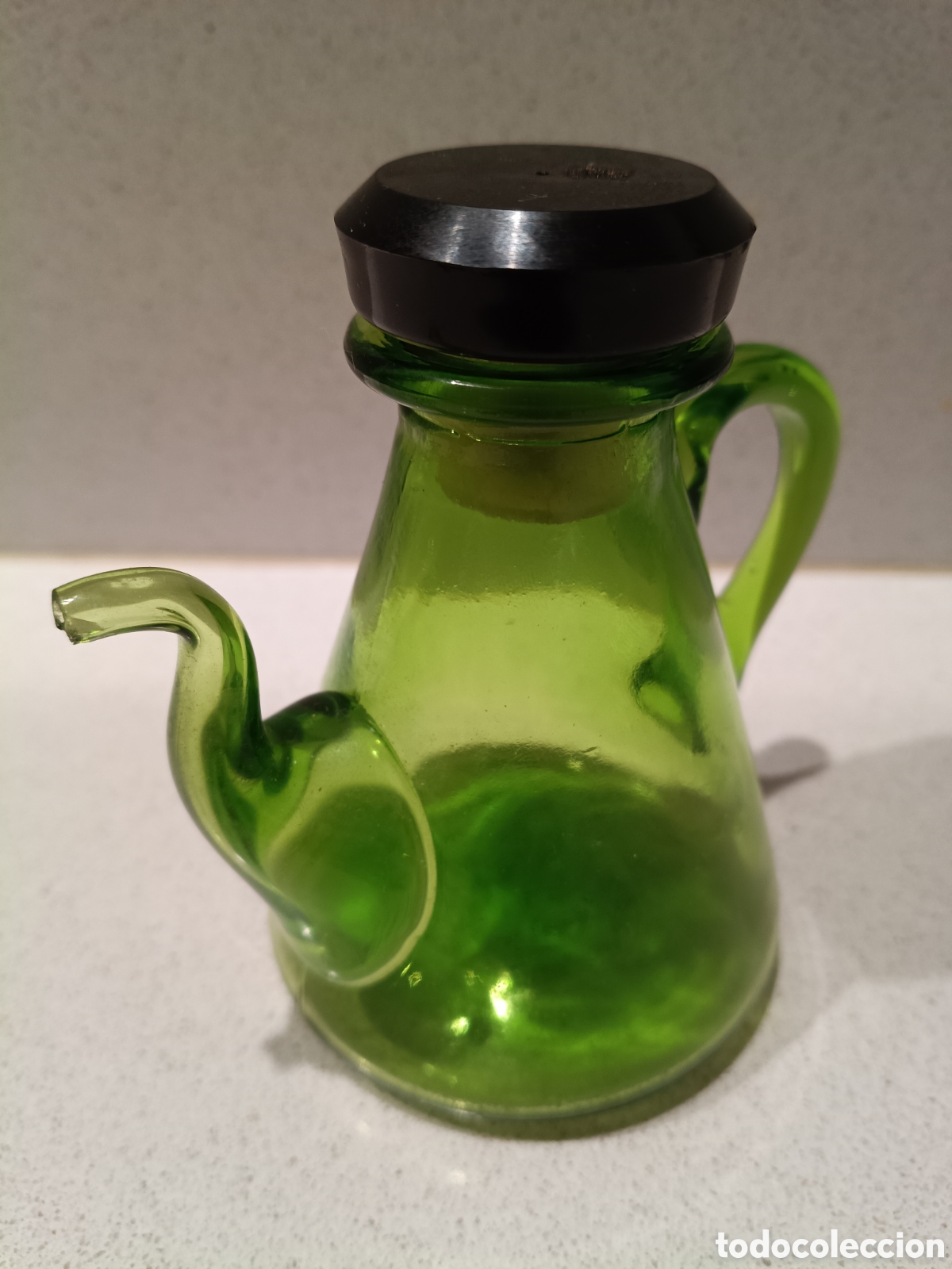 Antig&uuml;edades: *️⃣ACEITERA de CRISTAL SOPLADO - Foto 4