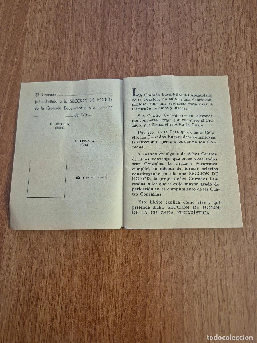 Antig&uuml;edades: LIBRITO. SECCION DE HONOR DE LA CRUZADA EUCARISTICA. - Foto 2