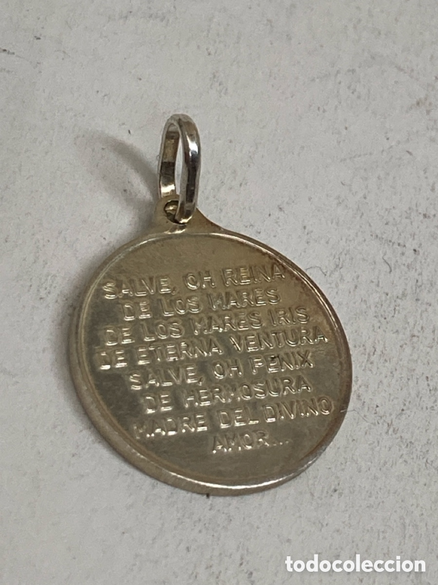 Antig&uuml;edades: Medalla de plata religiosa C540 - Foto 2