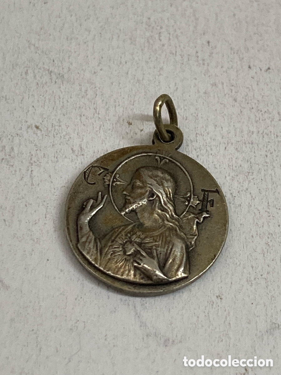 Antig&uuml;edades: Medalla de plata religiosa C540 - Foto 1