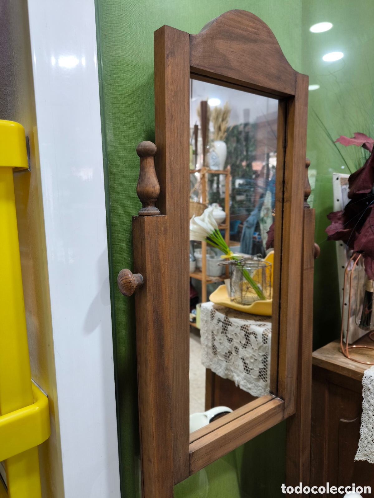 Antig&uuml;edades: Palanganero antiguo madera - Foto 3