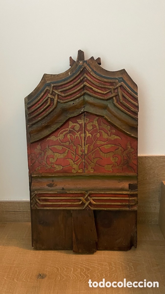Antig&uuml;edades: Fragmento de retablo popular - Foto 1