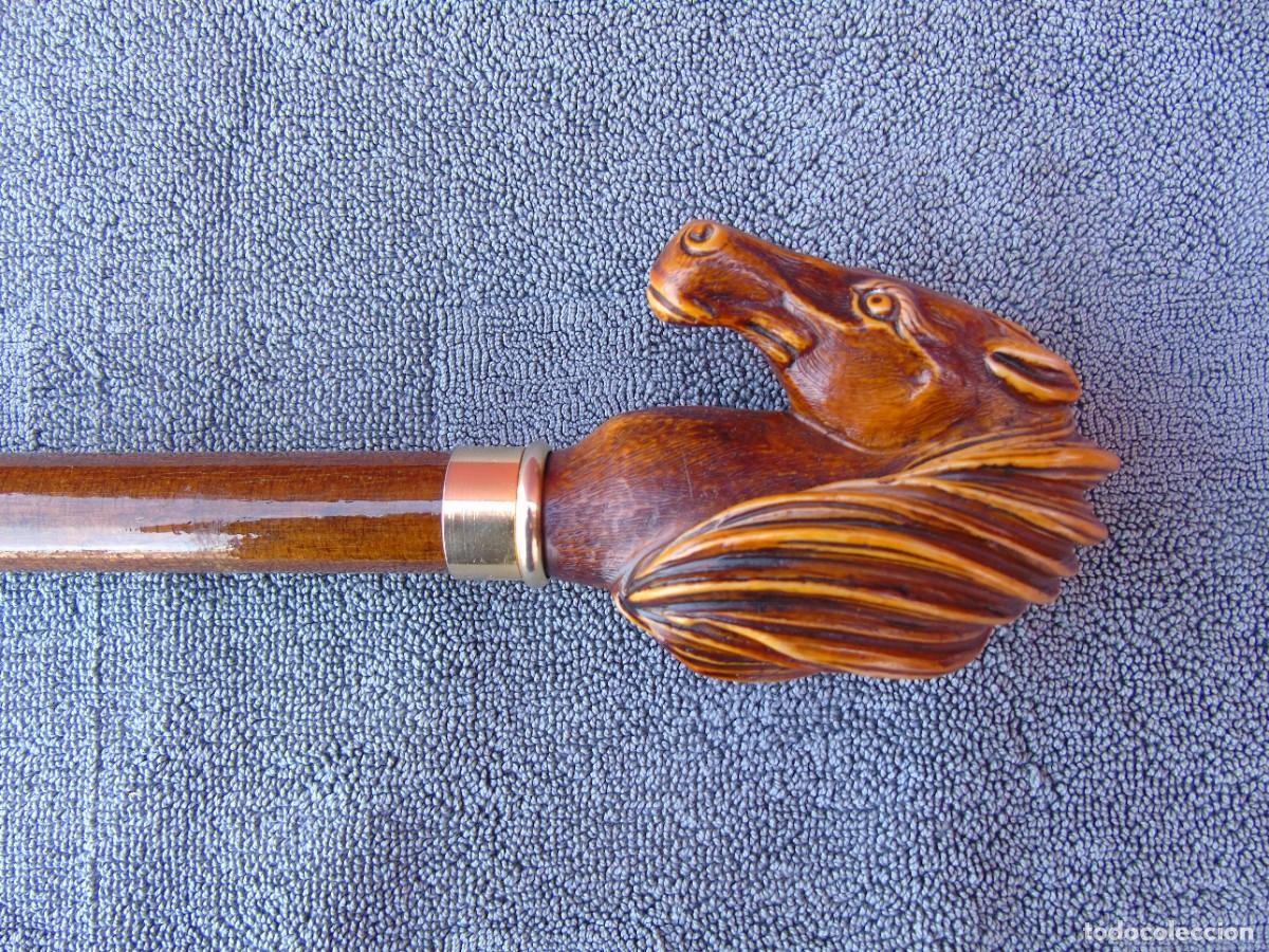 Antig&uuml;edades: BAST&Oacute;N CON MANGO, EMPU&Ntilde;ADURA CABEZA DE CABALLO. - Foto 5