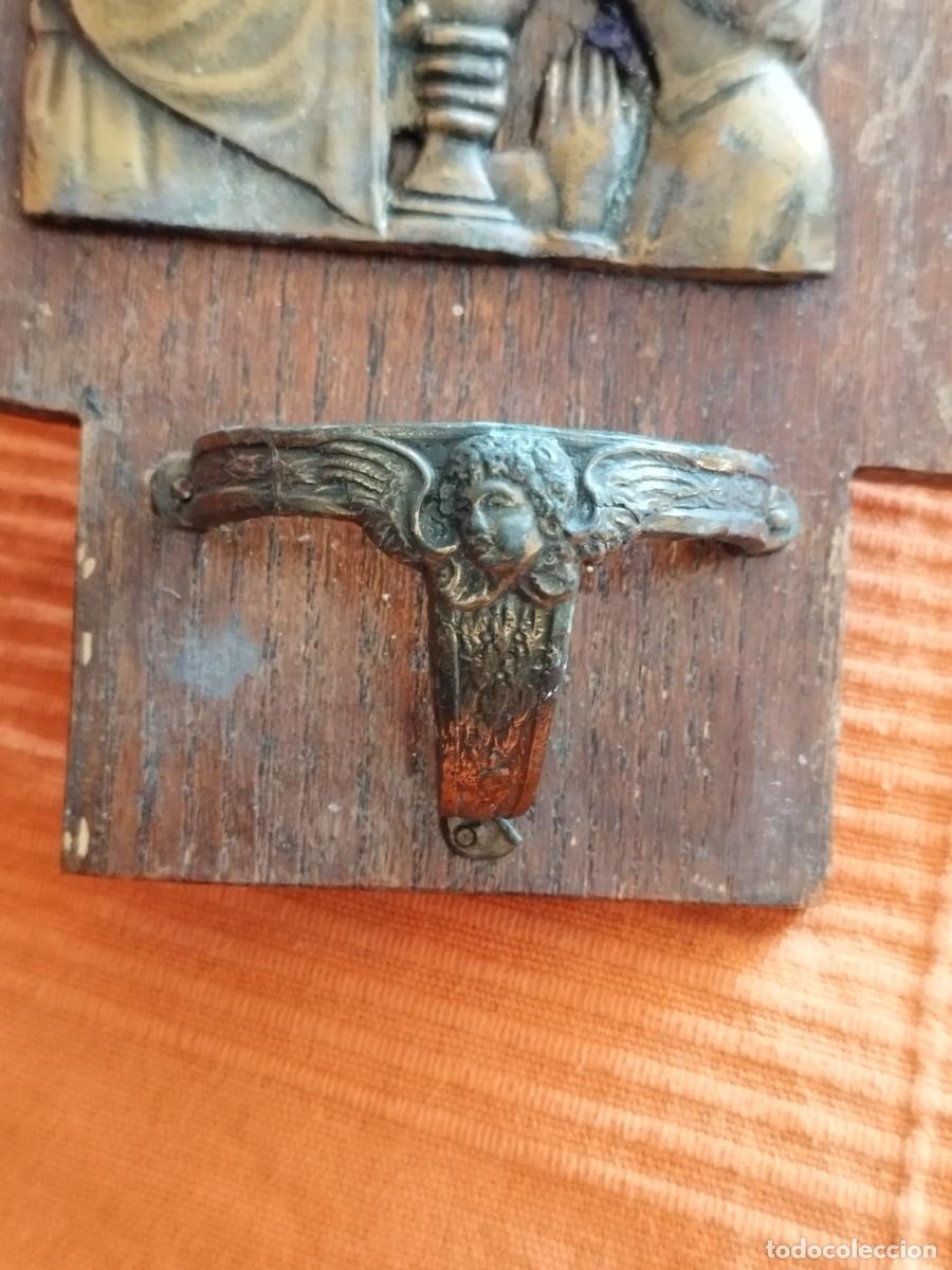 Antig&uuml;edades: Antigua benditera con falta. Religiosa - Foto 3