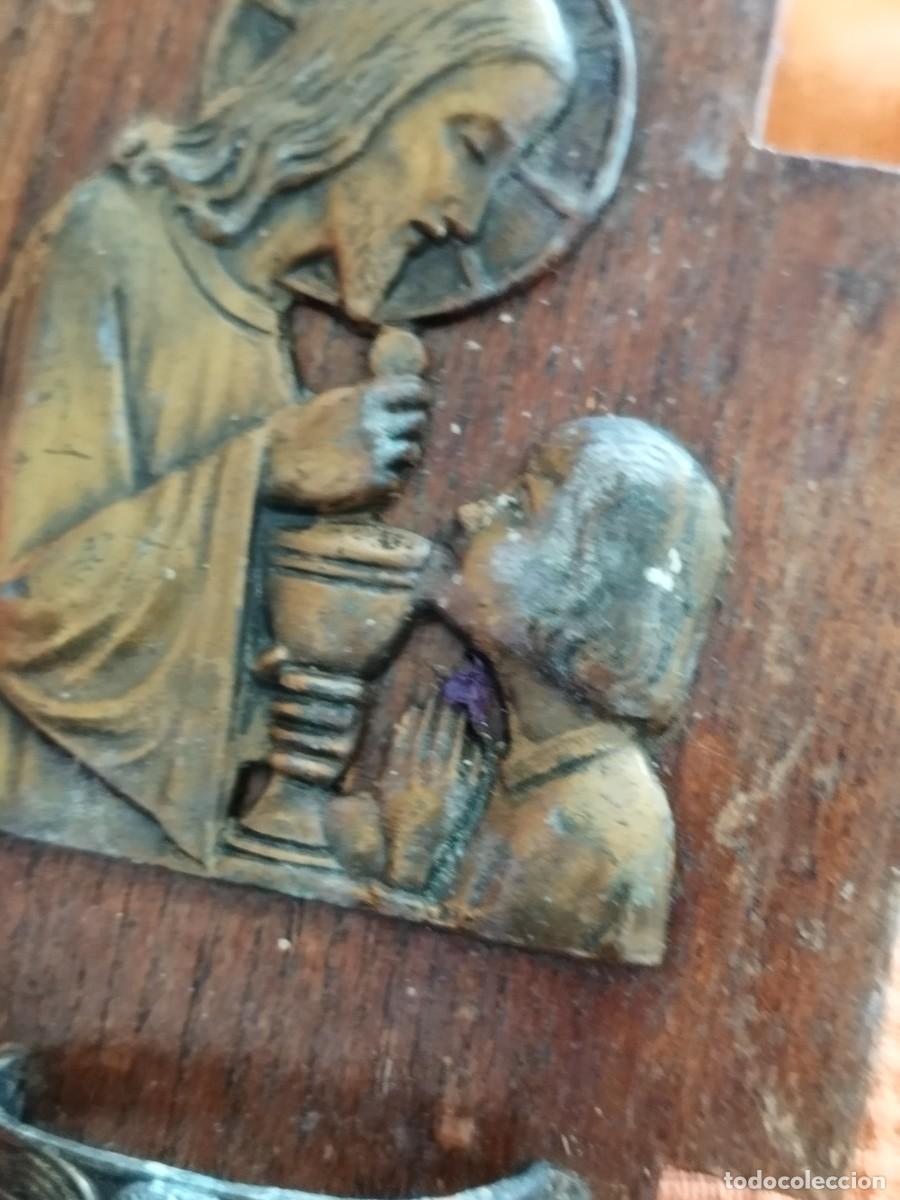 Antig&uuml;edades: Antigua benditera con falta. Religiosa - Foto 4