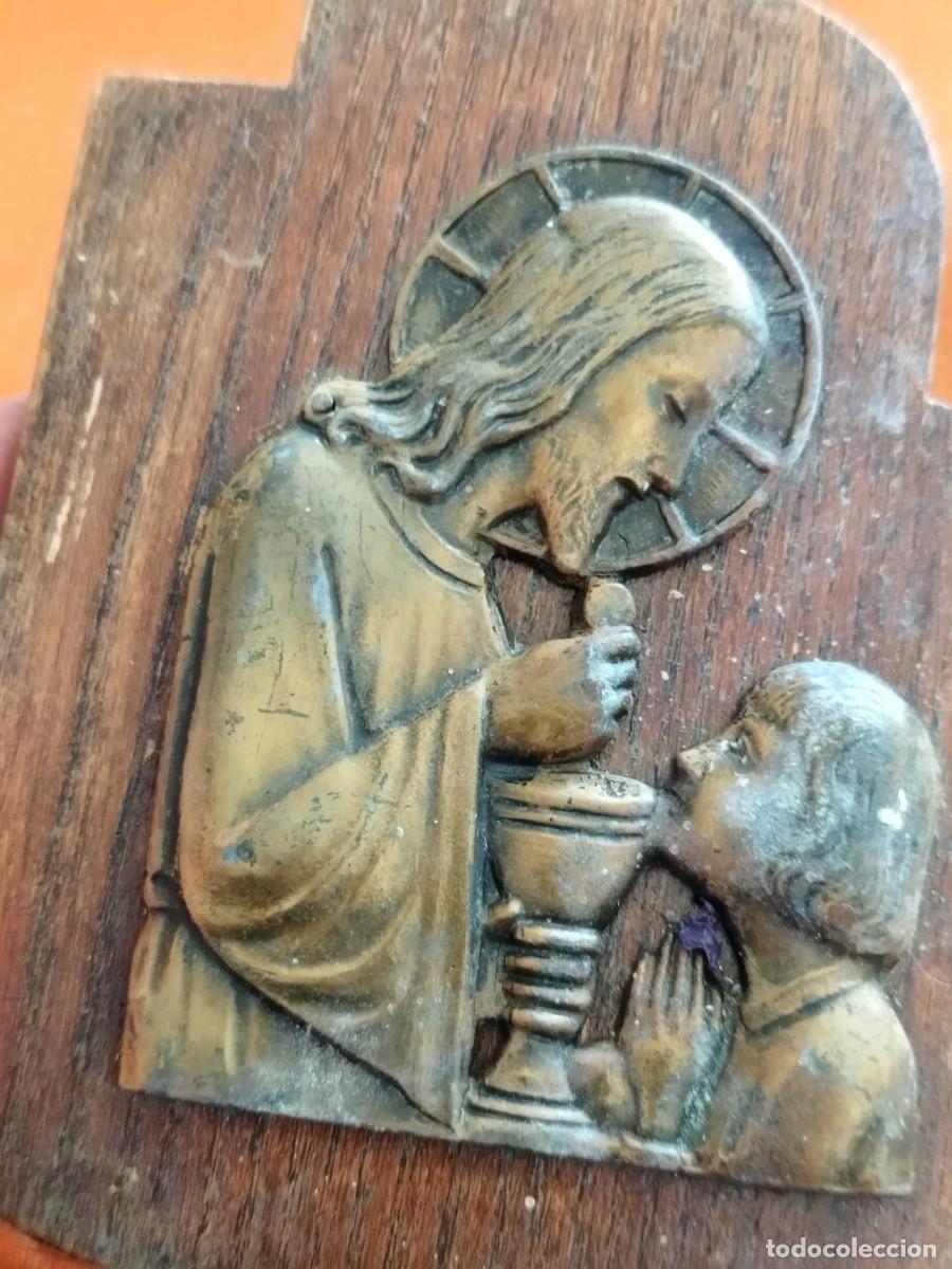Antig&uuml;edades: Antigua benditera con falta. Religiosa - Foto 5