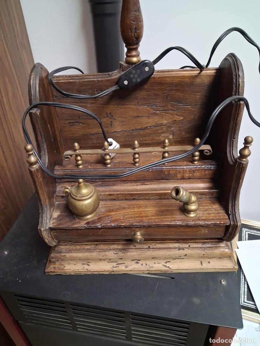 Antig&uuml;edades: Tintero de madera antiguo - Foto 1