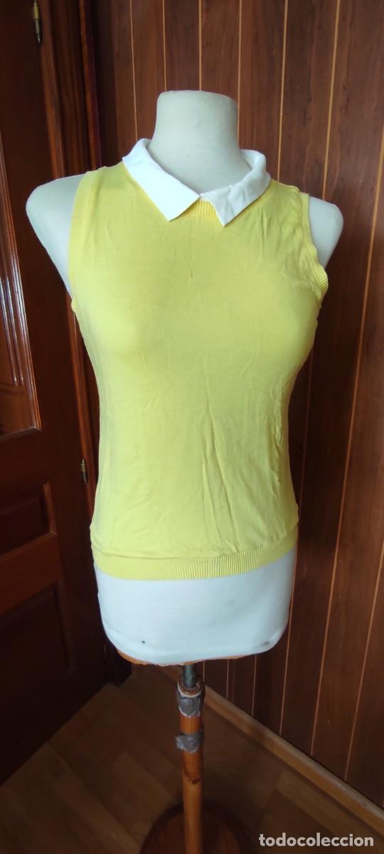 Antig&uuml;edades: JERSEY SIN MANGAS AMARILLO. TALLA L. MASSIMO DUTTI - Foto 1