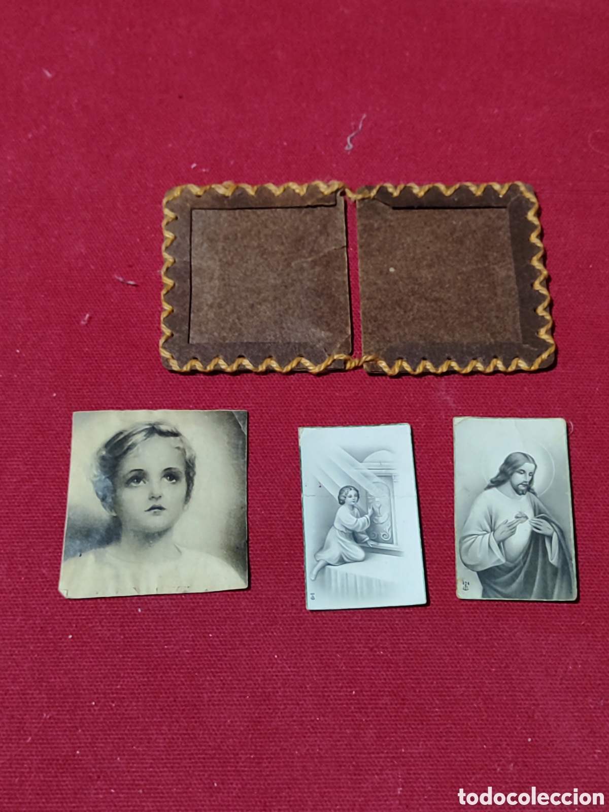 Antig&uuml;edades: Antiguo escapulario artesanal - Foto 1
