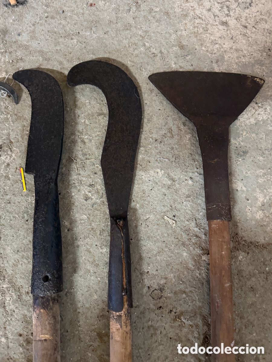 Antig&uuml;edades: Lote 7 Herramientas Agr&iacute;colas Antiguas - Foto 4