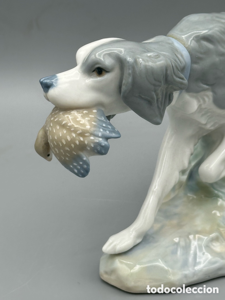 Antig&uuml;edades: REF: 01000308.13A &ldquo;PERRO DE CAZA CON CODORNIZ&rdquo; LLADR&Oacute; - Foto 2