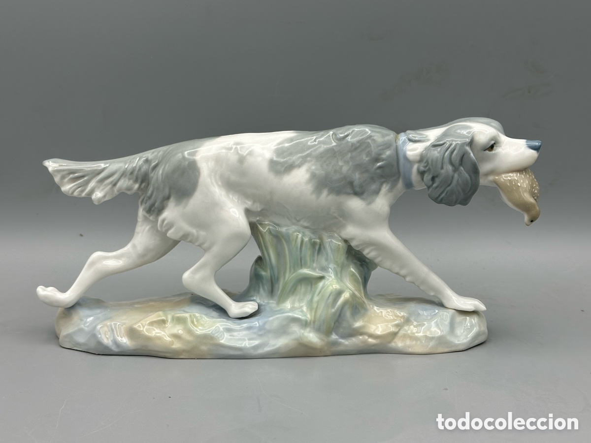 Antig&uuml;edades: REF: 01000308.13A &ldquo;PERRO DE CAZA CON CODORNIZ&rdquo; LLADR&Oacute; - Foto 5