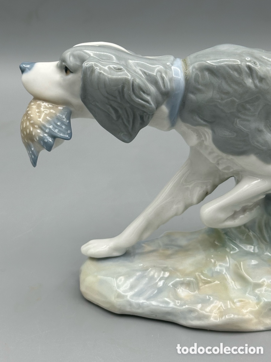 Antig&uuml;edades: REF: 01000308.13A &ldquo;PERRO DE CAZA CON CODORNIZ&rdquo; LLADR&Oacute; - Foto 7