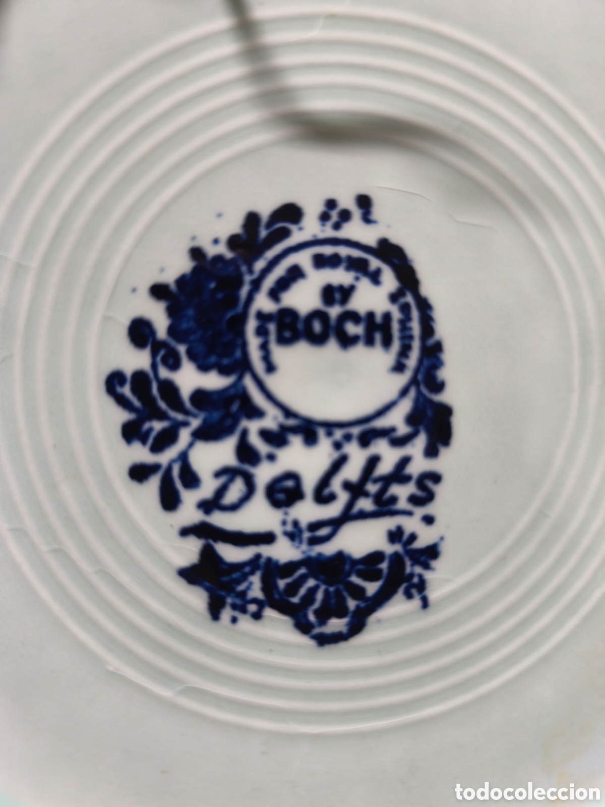 Antig&uuml;edades: Plato en cer&aacute;mica de Delfts - Foto 3