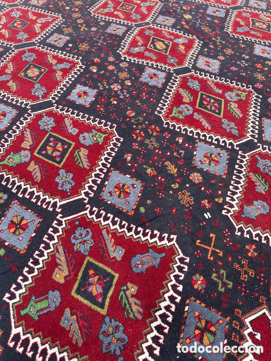 Antig&uuml;edades: Ref.2- ALFOMBRA PERSA DE LANA Y ALGOD&Oacute;N. ULTIMO CUARTO DEL SIGLO XX - Foto 4