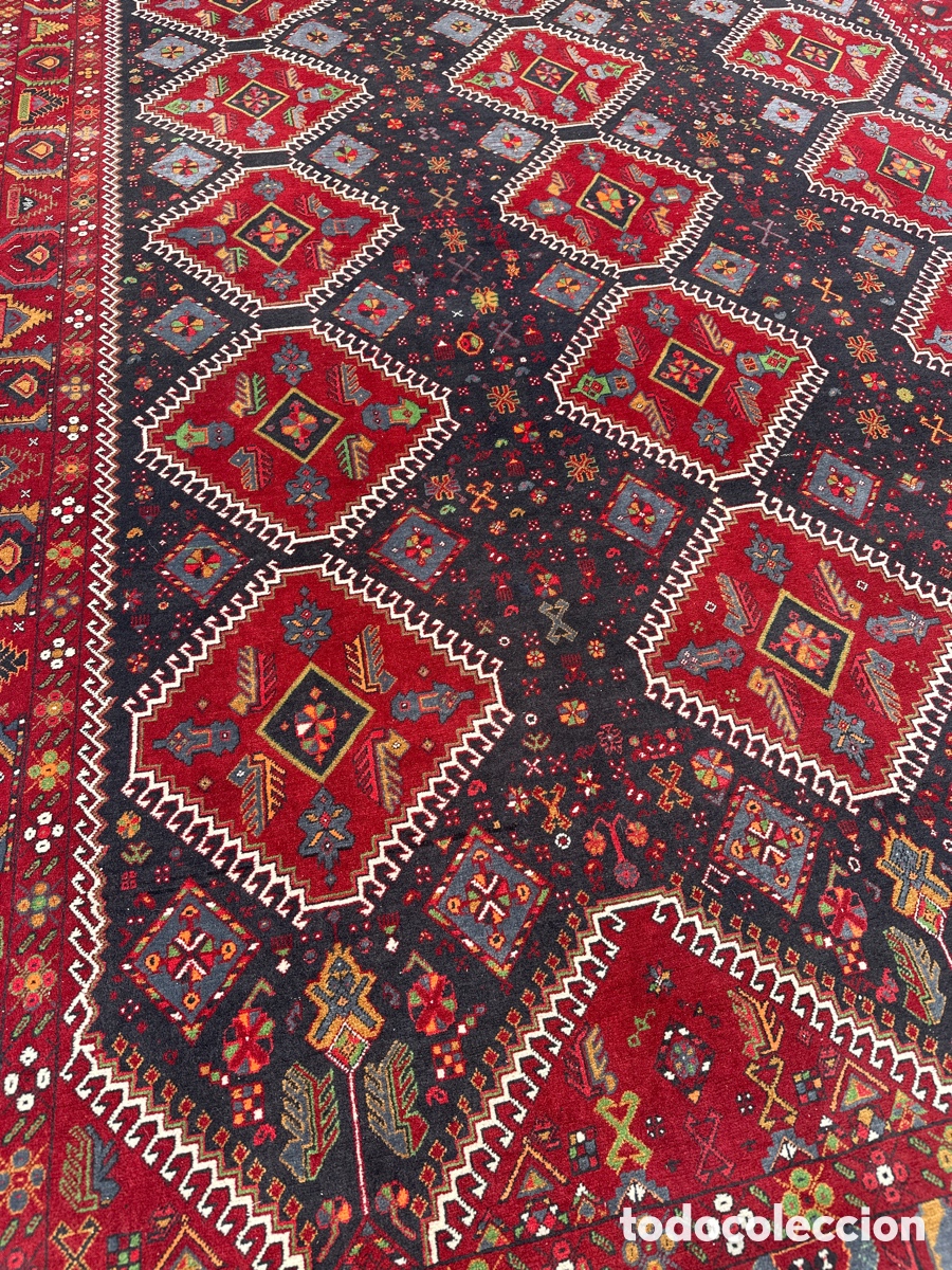 Antig&uuml;edades: Ref.2- ALFOMBRA PERSA DE LANA Y ALGOD&Oacute;N. ULTIMO CUARTO DEL SIGLO XX - Foto 8