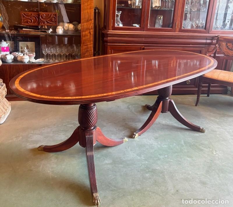 Antig&uuml;edades: Mesa Oval de Comedor - Foto 5