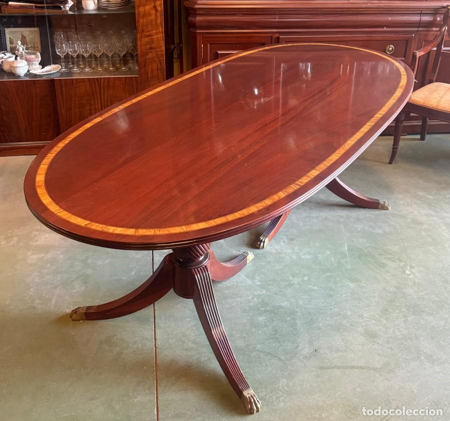 Antig&uuml;edades: Mesa Oval de Comedor - Foto 6