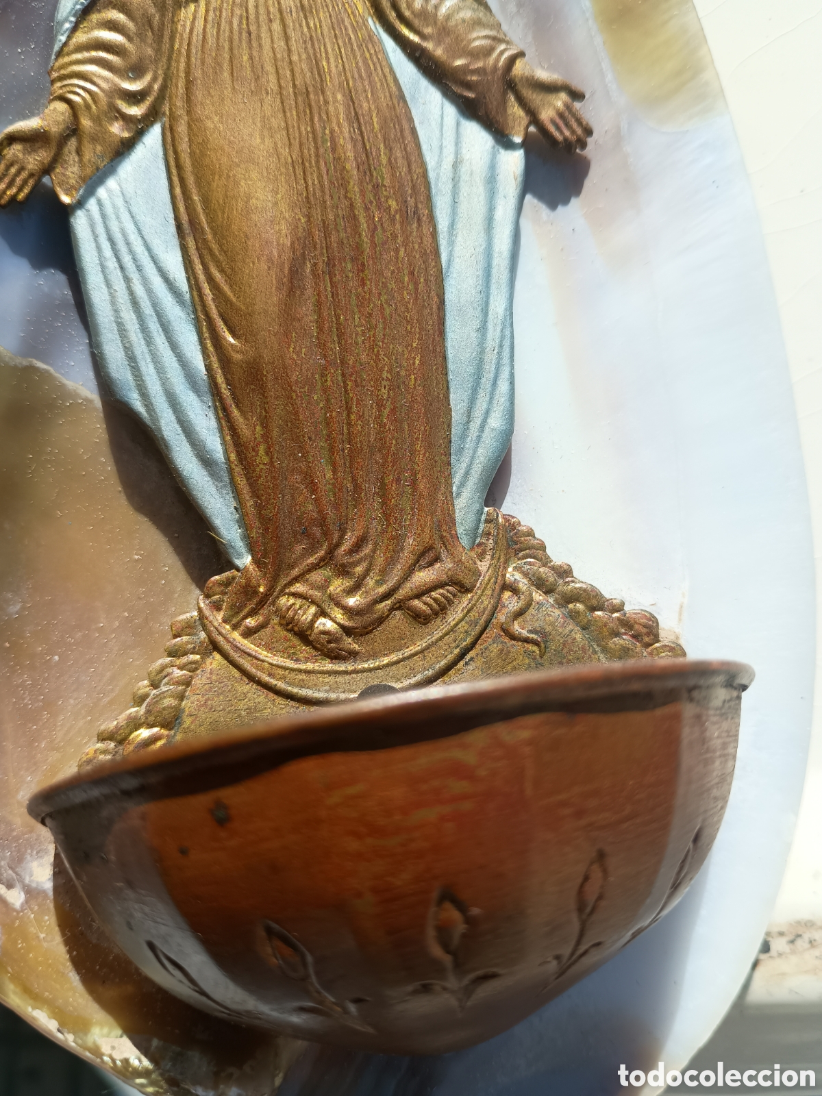 Antig&uuml;edades: Benditera en concha virgen - Foto 3