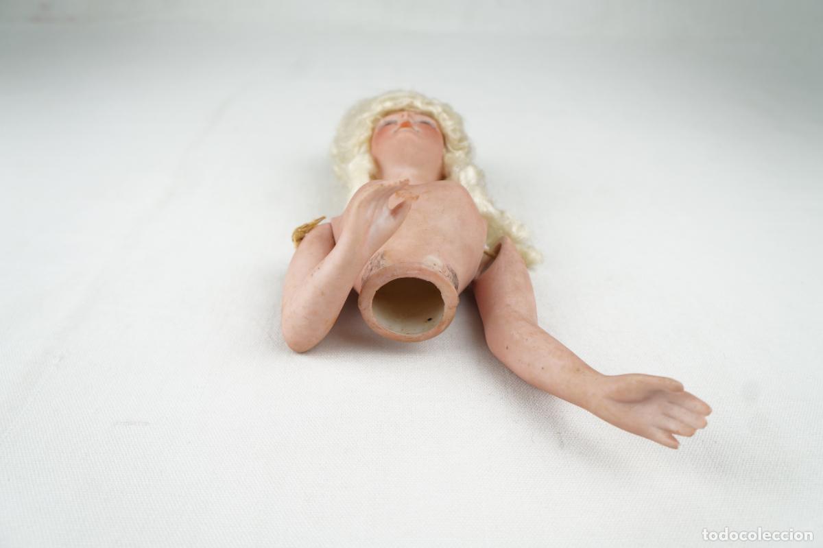 Antig&uuml;edades: Busto de mu&ntilde;eca en biscuit - Foto 5