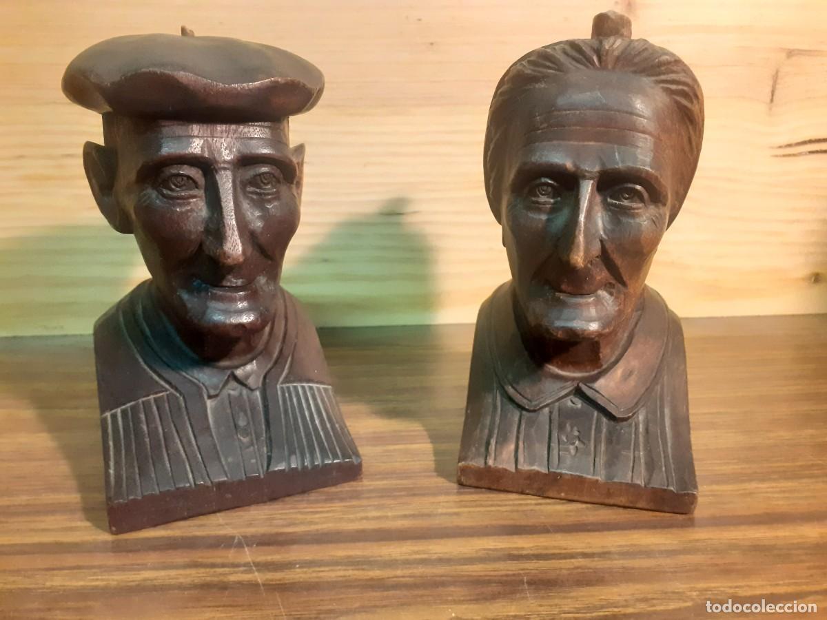 Antig&uuml;edades: Tallas de madera sujetalibros - Foto 1