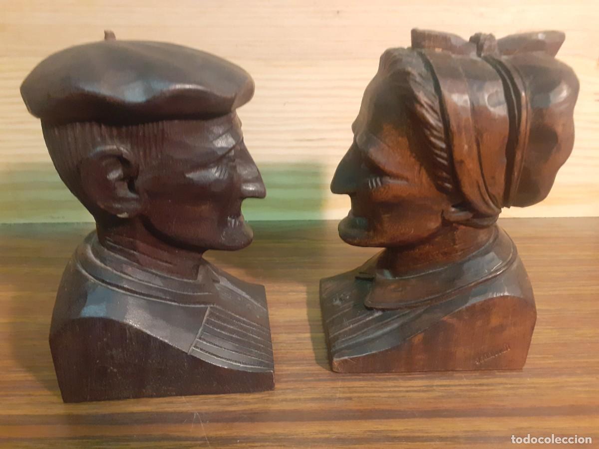 Antig&uuml;edades: Tallas de madera sujetalibros - Foto 2