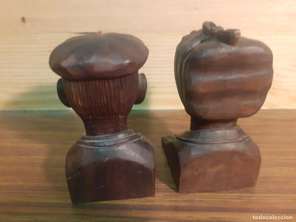 Antig&uuml;edades: Tallas de madera sujetalibros - Foto 3
