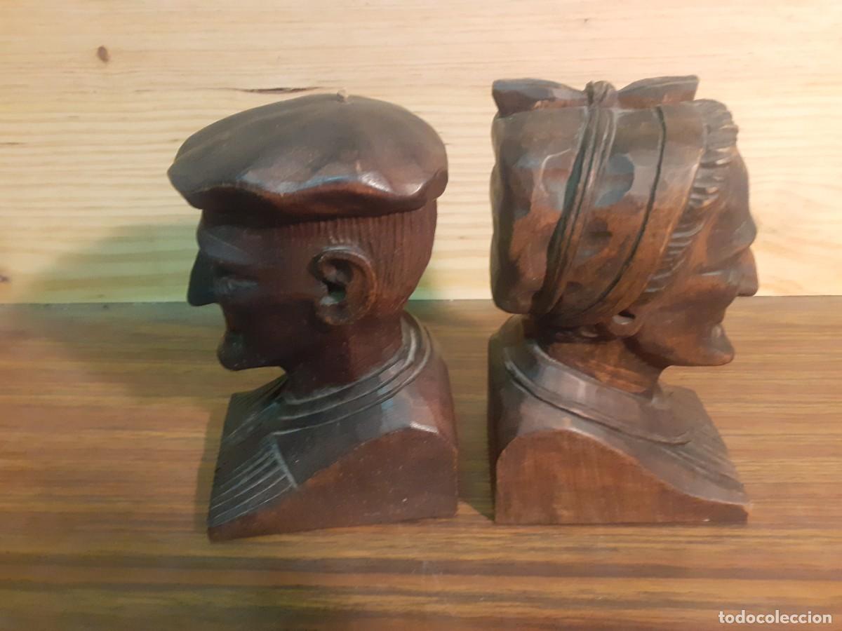 Antig&uuml;edades: Tallas de madera sujetalibros - Foto 4