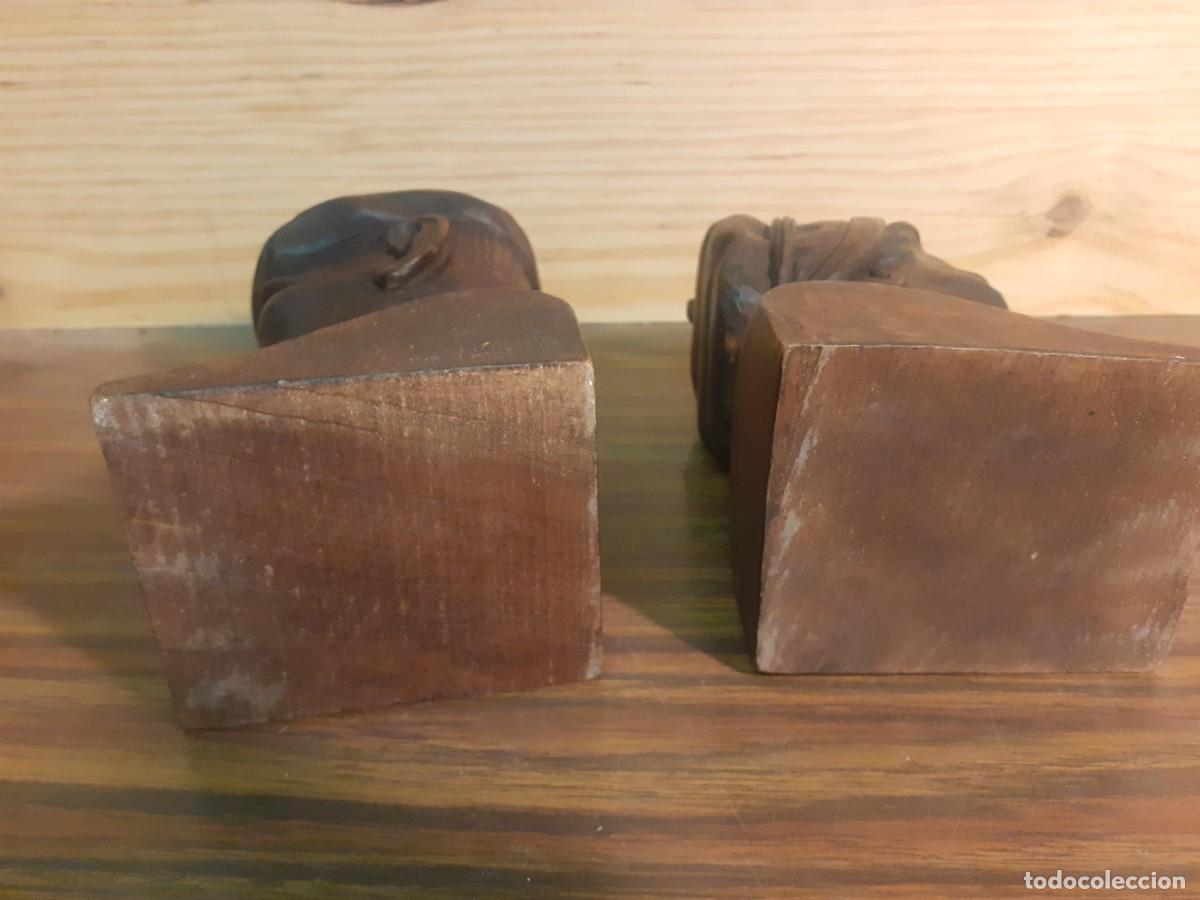 Antig&uuml;edades: Tallas de madera sujetalibros - Foto 5