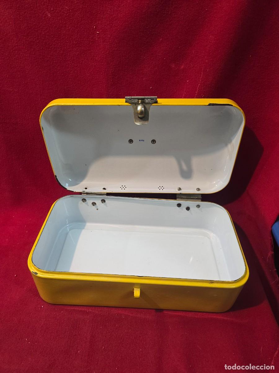 Antig&uuml;edades: CAJA O PANERA ESMALTADA - Foto 2